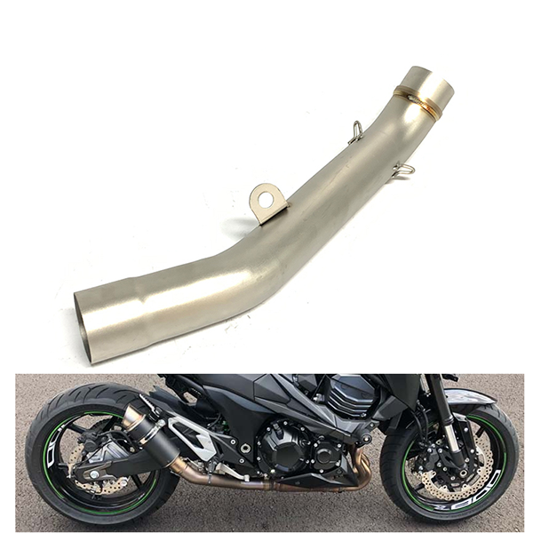 2013-2016 Kawasaki Z800 Motorcycle Exhaust Middle Link Pipe Steel